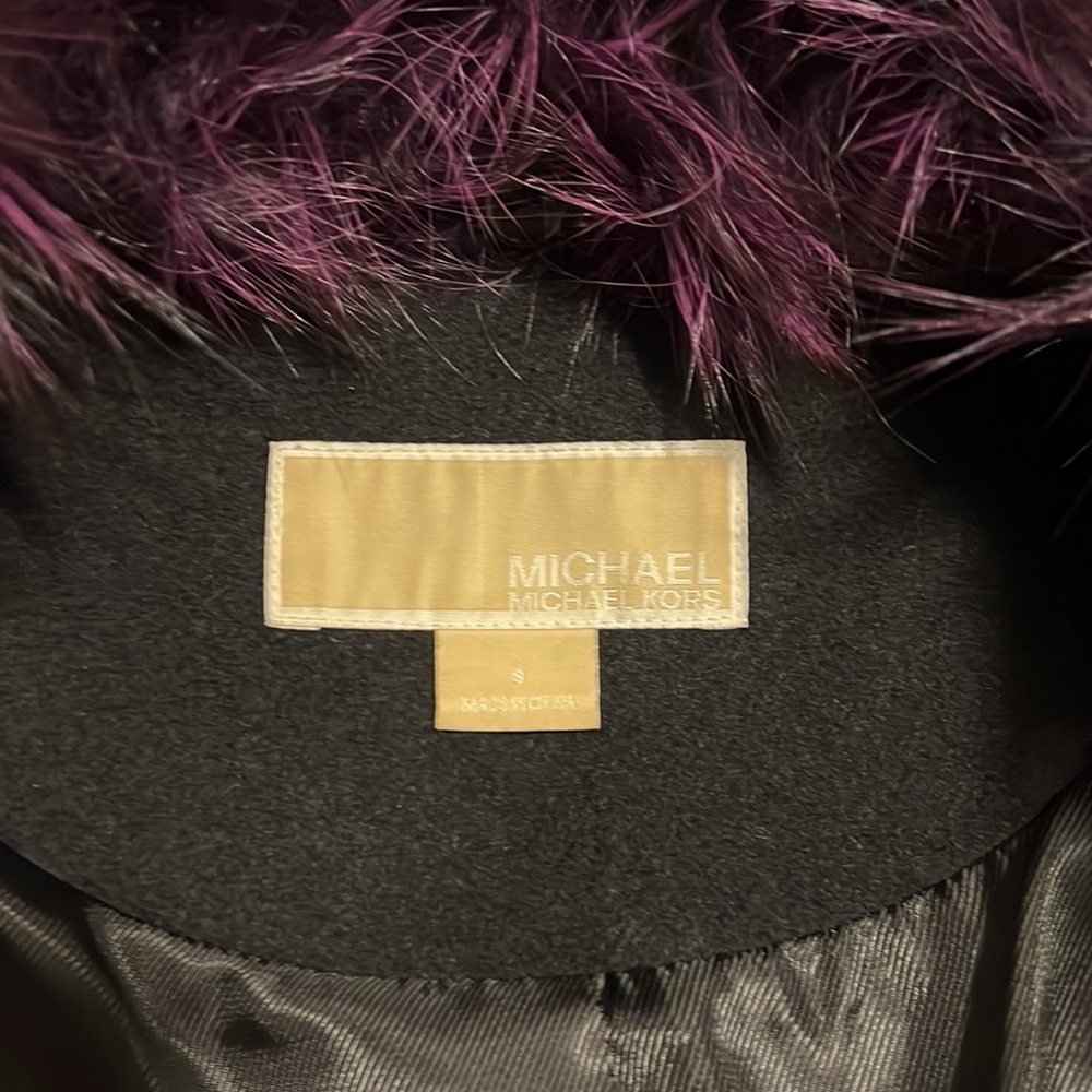 Michael Kors Peacoat with genuine removable fur trim - Picture 6 of 6